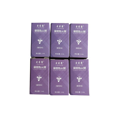 Πορφυρή συσκευασία μπουκαλιού Δείκτης στοματικής υγείας για παρακολούθηση της οδοντιατρικής υγείας