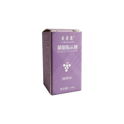 3ml δύο δείκτης πινακίδων χρωμάτων για τα δόντια που καθαρίζουν στην οδοντική υγιεινή