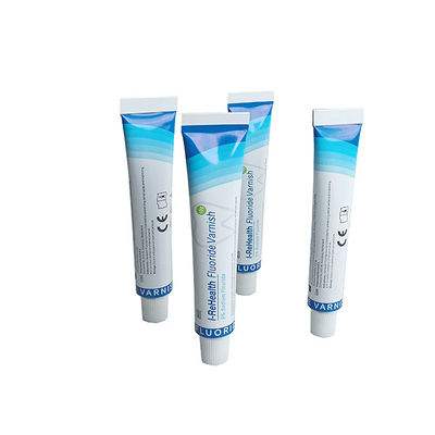 Εγκεκριμένο ISO 13485 Κίτρινο βερνίκι φθοριούχου νατρίου 5% για οδοντιατρικά